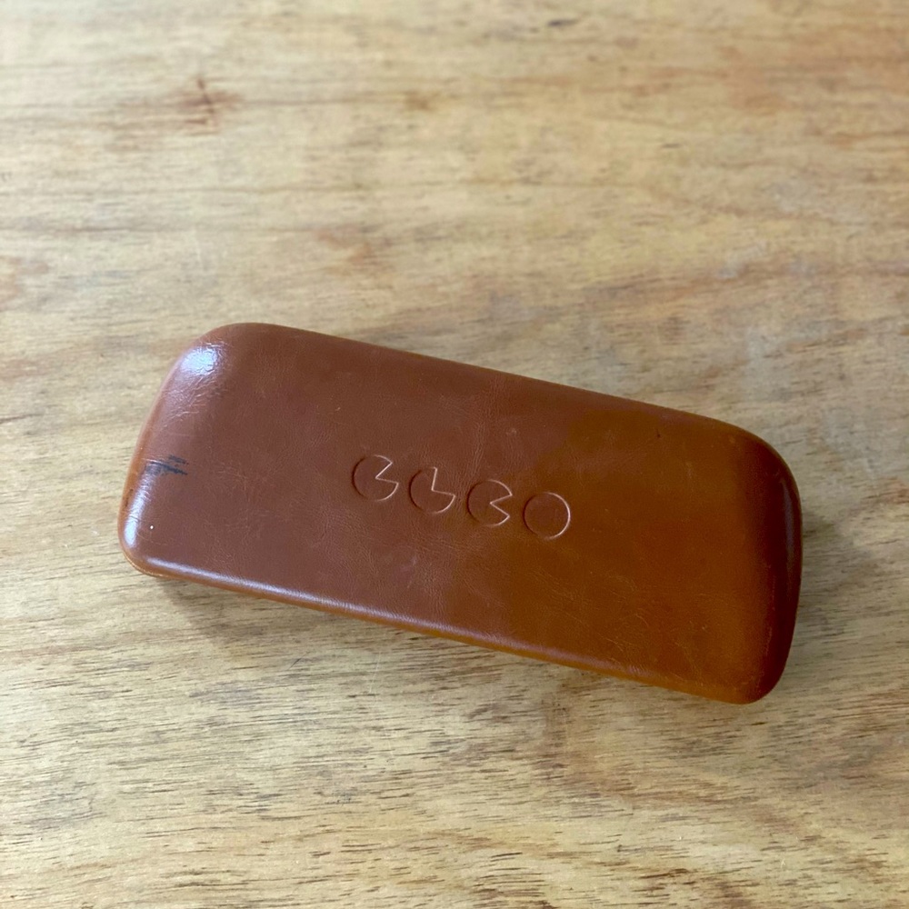 Garrett Leight Caramel Leather Glasses Case